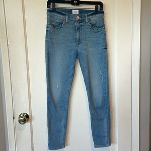Hudson Studded Barbara High Rise Super Stretch Jeans
